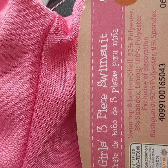 🏖 Cute Girls 3Pc Swimsuit with 50 UPF - Picture 6 of 6